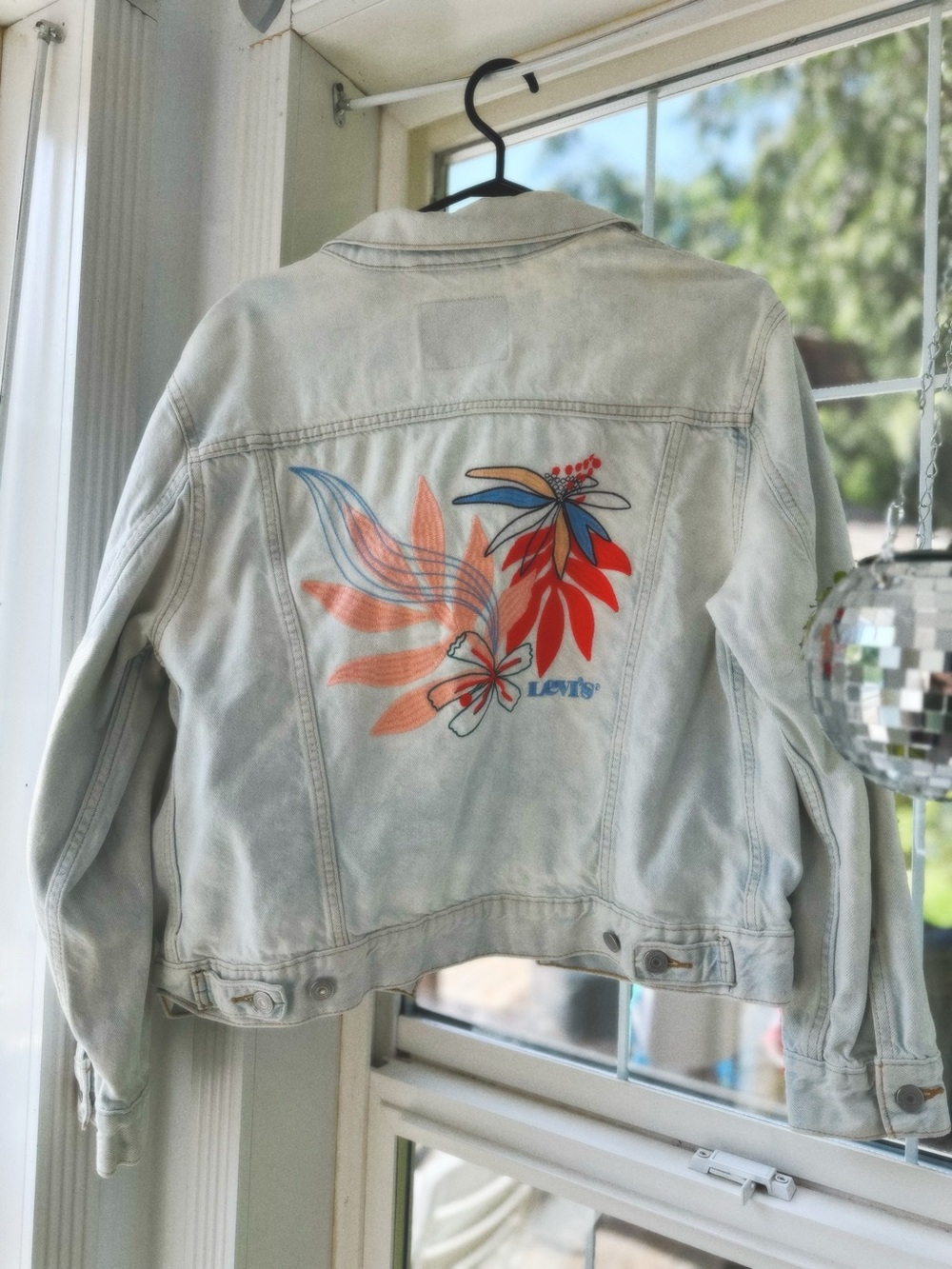 Levi's Embroidered Ex Boyfriend Jean Jacket